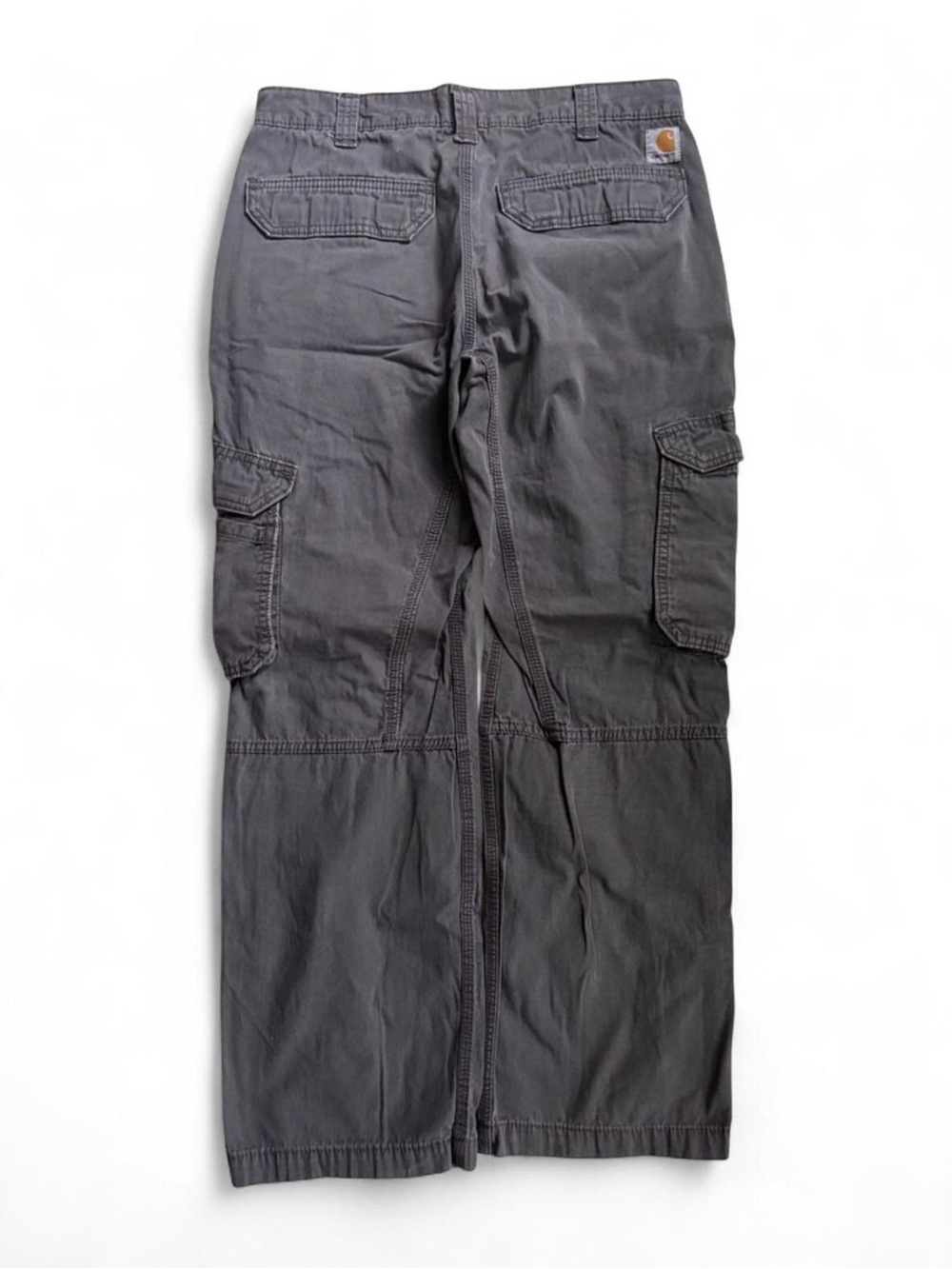 Carhartt Vintage Grey Waffle Relaxed Fit Carpenter Cargo Pants Size S
